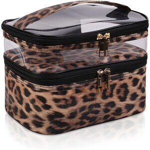 Double-layer Cosmetic Bag Makeup Bag Travel Makeup Bag Makeup Bags for Women Cos